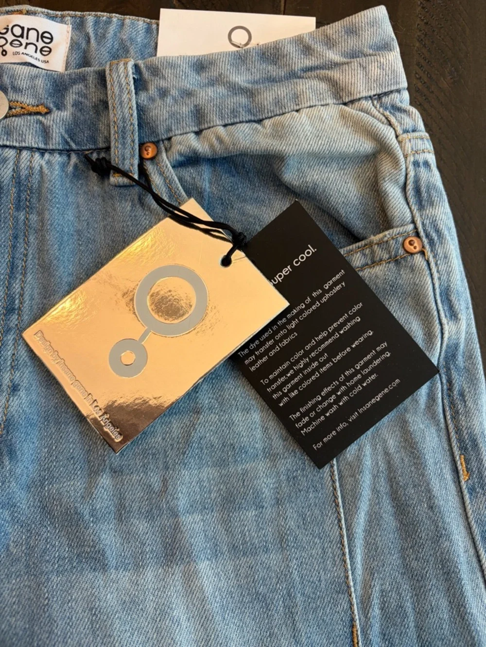 High-Rise Light Blue Flare Jeans for Women - Wide Leg Denim - Picture 10 of 10